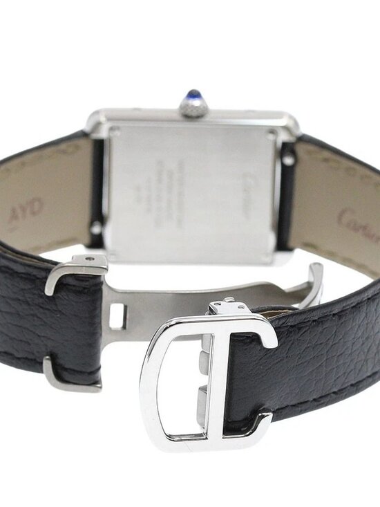CARTIER Tank solo SM WSTA0030 Silver Dial Quartz Ladies Watch_957886